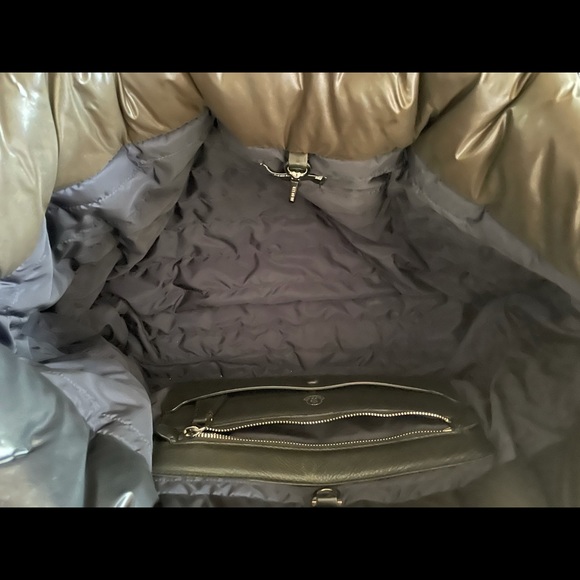 Moncler Shiny Black Tote Bag - Picture 8 of 8